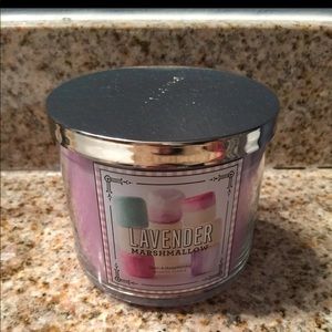bath and body works Accents - Lavender Marshmallow 3-wick candle bath and body works Accents - Lavender Marshmallow 3-wick candle